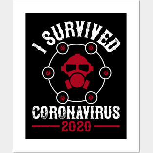 I Survived Corona irus 2020 Posters and Art